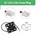 2 Packs 40mm x 40mm x 10mm 12V 0.15A Ball Bearing Brushless DC Cooling Fan, UL TUV Certified, 6200 RPM, 6.86 CFM