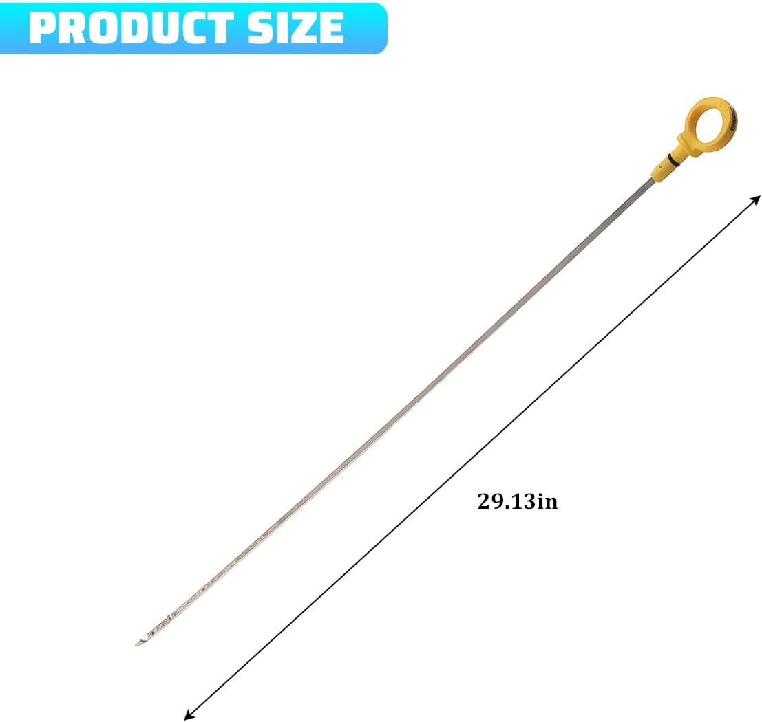 Car Engine Oil Dipstick, Stainless Steel OEM# 04593604AA Vehicle Engine Fluid Level Indicator Tool, Auto Oil Trans Level Dip Accessories, Compatible with Pacifica Limited Touring