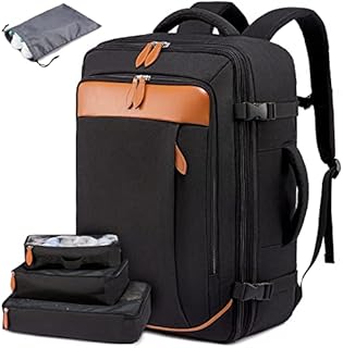 LOVEVOOK Travel Backpack Women Men, 40L Large Expandable Carry On Backpack Cabin Size, Traveling Hand Luggage Backpacks Waterproof Laptop Rucksack, Flight Approved Bag for Weekend Overnight Hiking