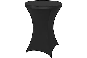 FestiCorp Spandex Black Table Cover