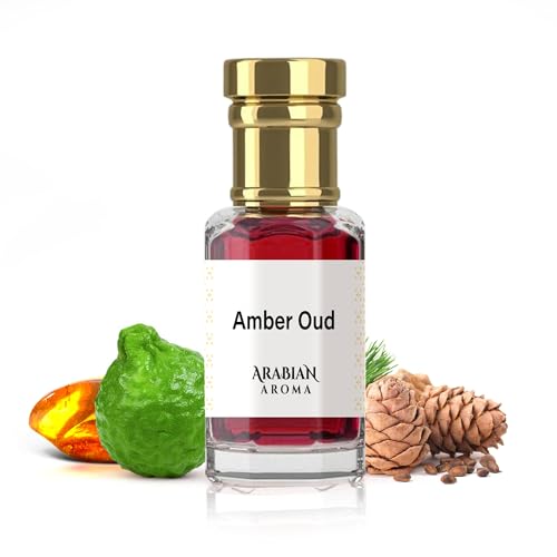 Arabian Aroma Amber Oud Attar | Woody Spicy Amber Rosemary Oudh Attar perfume for man | 100% Perfume | Alcohol-Free Long Lasting Roll On Itra | Oriental Attar Perfume (6ml)