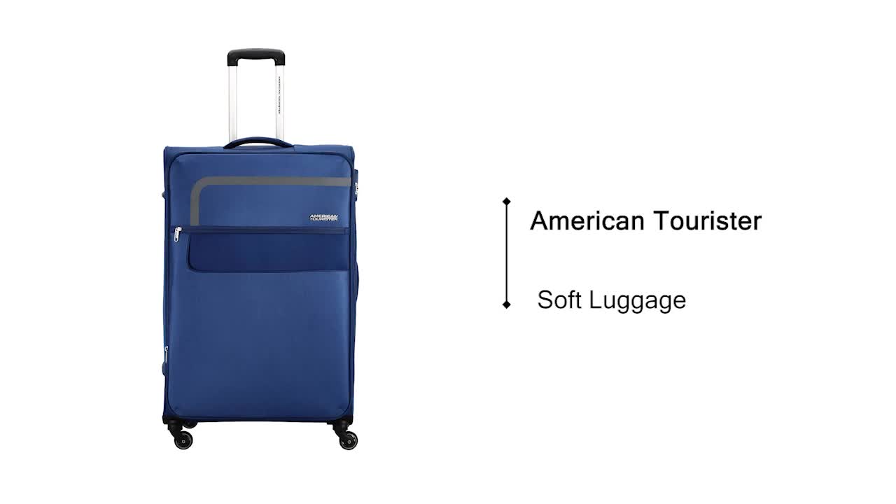 American Tourister Geneva Spinner Polyester 69 Cm Medium Blue