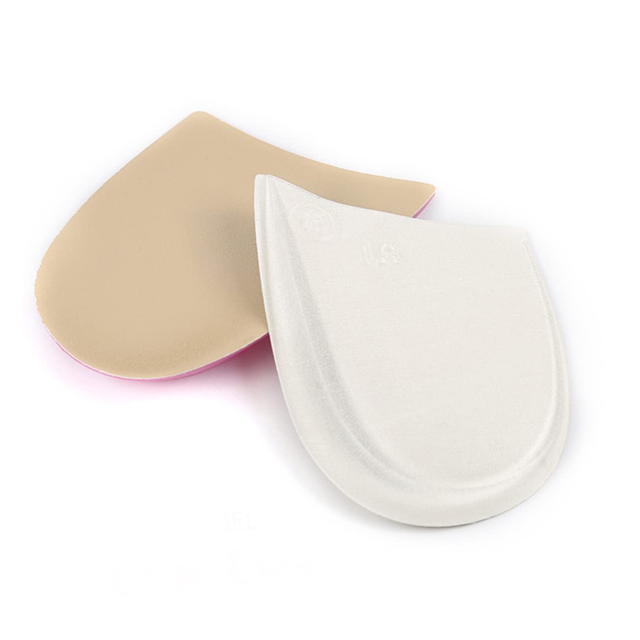 TOPPERFUN O Leg Corrective Insoles for Varus 1 Pair Leather Orthotic Pads for Foot Alignment Pain Relief and