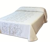 Reig Martí Piano/CH 135 C.00 - Colcha (poliéster y algodón, 270 x 235 x 1 cm), Color Marfil