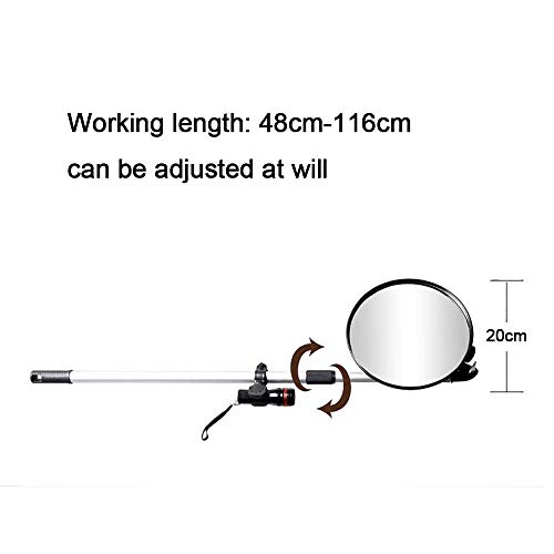 Inspektionsspiegel Auto-Teleskop-Erkennungslinsen-Inspektion 20 cm runder Spiegel, Auto-Sicherheits-Inspektionsinstrument-Reparaturwerkzeug