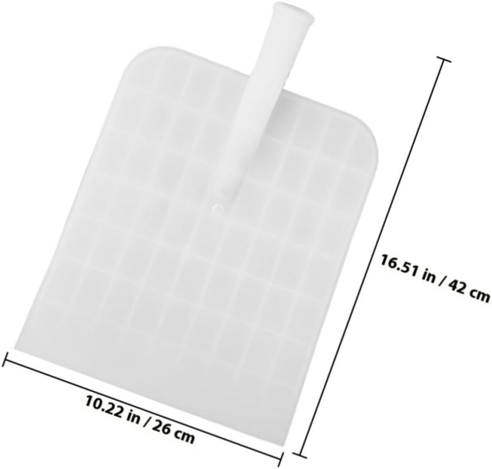 Plastic Shovel Head Replacement with Ergonomic Handle, White image 2