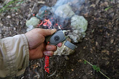 Cuchillo de hoja fija ust gris con mango sintético ultrarresistente 5