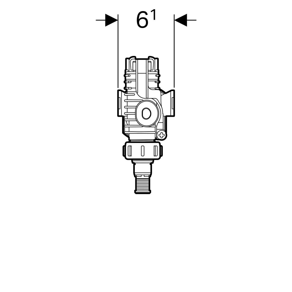GEBERIT 240.784 Grifo flotante para cisterna Combifix TIPO383