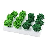 Aménagement paysager miniature – idéal pour la décoration de mini-paysages, l'agencement de tables à sable et pour donner vie à votre paysage. ensemble de buissons en plastique