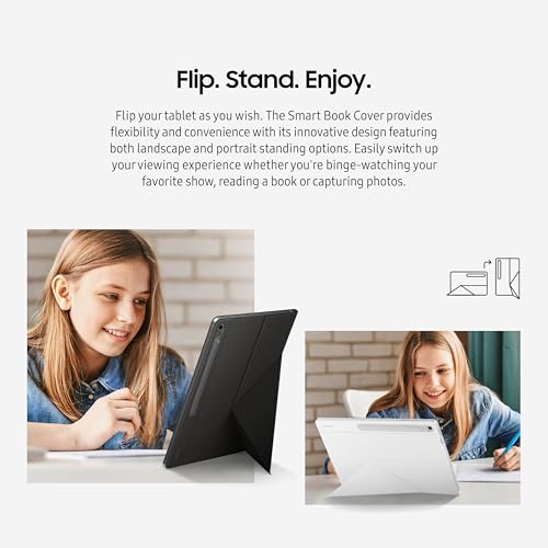 Image of Samsung Galaxy Tab S10 FE+ Smart Book Cover for Galaxy Tab S10 FE+, Detachable Platform, PC-Like Experience, Wireless Keyboard Sharing, Black