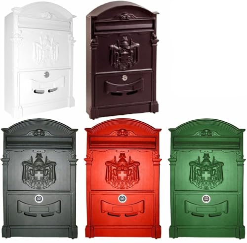 Cassetta Postale Residence in Alluminio Regia Artistica Portariviste mm. 255x88x405 h (VERDE)