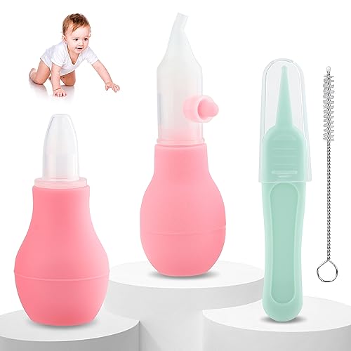Image of Silicone Nasal Aspirator for Baby - Safe Nose Suction Bulb for Baby to Promote Breathing | Reusable Nose Sucker for Toddler