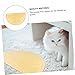 BUGUUYO PVC Semicircular Cat Litter Mat Soft and Breathable Pet Feeding Mat for Dogs and Cats Easy to Absorbs Dirt and Food for Indoor Use