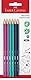 FABER-CASTELL 111184 - Bleistifte Set, 6 Stifte Härtegrad HB, bruchsicher, für Kinder und Erwachsene