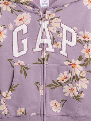 Image of GAP Girls' Logo Hoodie Hooded Full Zip Sweatshirt