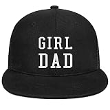 Girl Daughter Dad Hat Flatbill Birthday Gifts for Dad Father Papa Fathers Day Men Black Embroidered