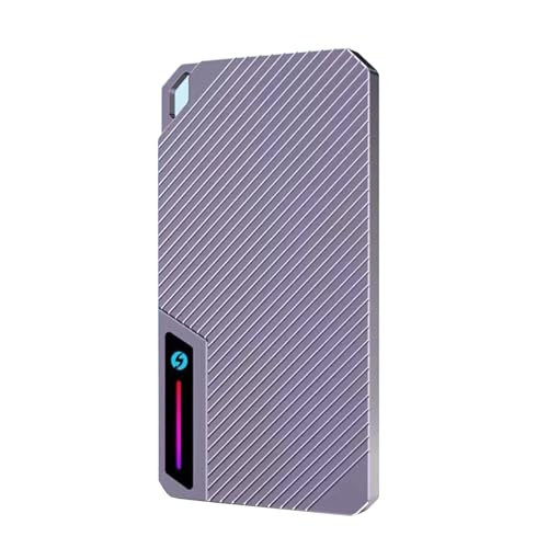 YUPEIUKLI Carcasa NVME 2280 de 10 Gbps con Clave M y Clave B+M, Carcasa para Disco Duro con luz LED, fácil instalación