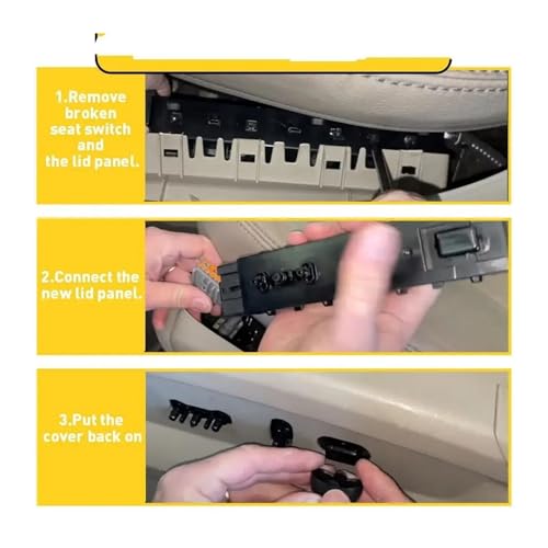 Bouton réglage siège passager Lincoln 9L3Z-14A701-FA commande électrique