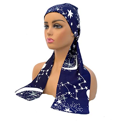 Uptoup Wig Band Wig Wrap Satin Edge Laying Scarf For Lace Wigs Doing Baby Hair Non Slip Hair Wrap Keep Wig Secured Soft Women's Satin Wig Headband (Starry Sky) #TOP2