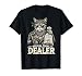 Cat Lover Official Treat Dealer Funny Pet Design Tee T-Shirt for Men Women Kids