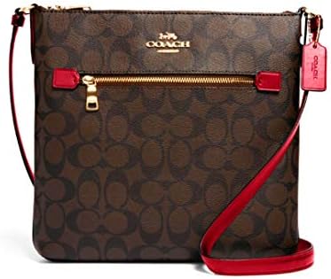 COACH Womens Rowan File Bag In Signature Canvas (Brown 1941 Red)