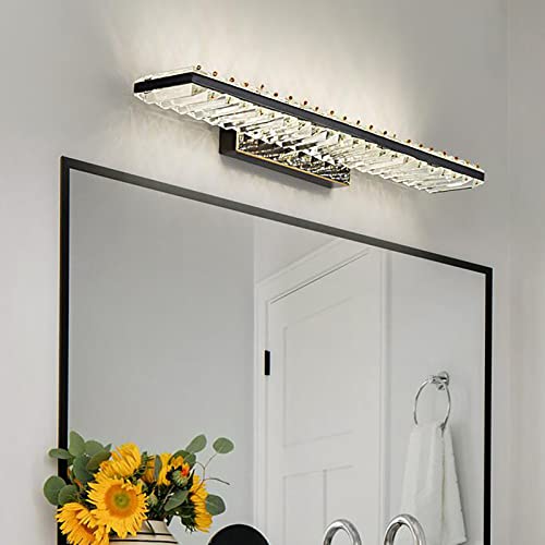 Applique murale LED avec diffuseur cristal en cuivre complet brossé