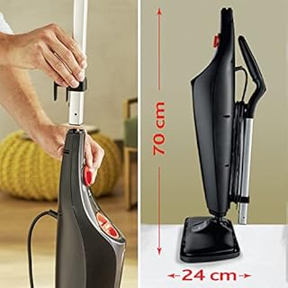 Vileda Steam Plus XXL Edition Rectangulaire avec Power Pad, balai vapeur, performance de nettoyage hygiénique sans utilisation de produits chimiques, pour tous les sols durs et les moquettes