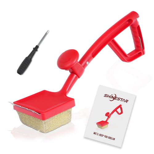 ShineStar Bristle-Free Steam Grill Brush with Replaceable Head