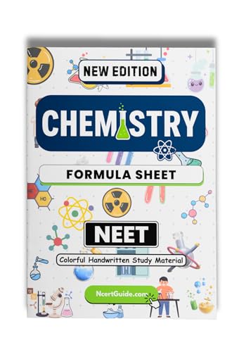 Image of NEET Chemistry Formula Sheet New Edition | Handwritten Colorful Study Book | Quick Revision Guide for Formulas, Reactions & Key Concepts (Class 11-12 CBSE + NEET Preparation)