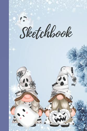 Gnome sketchbook: Journal with 150 Blank Paper for Drawing, Doodling, Painting, Writing, School, Work, Home, Size 6X9 inch