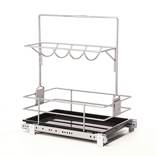 Knape & Vogt Simply Put Removable Cleaning Caddy, Frosted Nickel miniatura 3