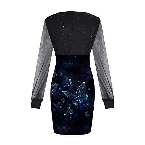 Mini Little Skims Túnica dupla fina sexy de malha de corte baixo vestido de baile para mulheres verã