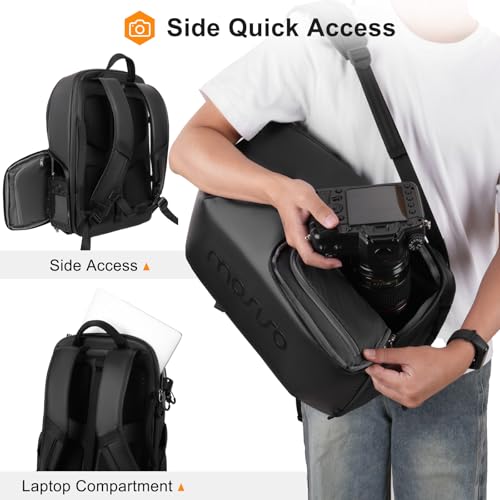 Mochila para Cámara MOSISO Impermeable Negra miniatura 3