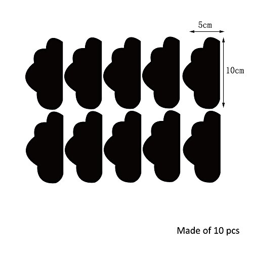 Vinilos Decorativos 3D Nubes Espejo Adhesivo Plata 10 Pzas miniatura 3