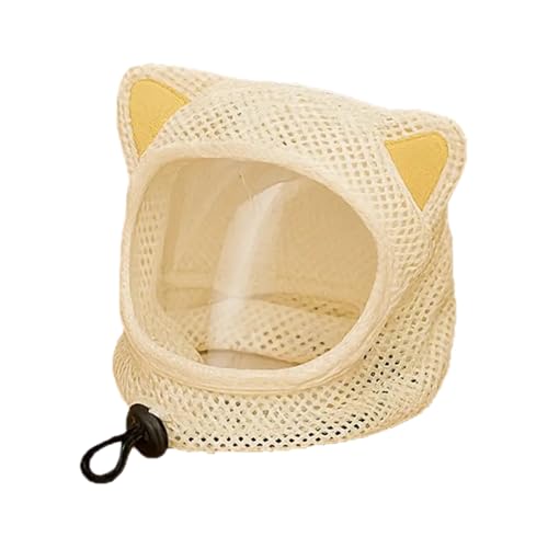 Breathable Meshes Cats Head Cover with Regulable Belt Lovely Cats