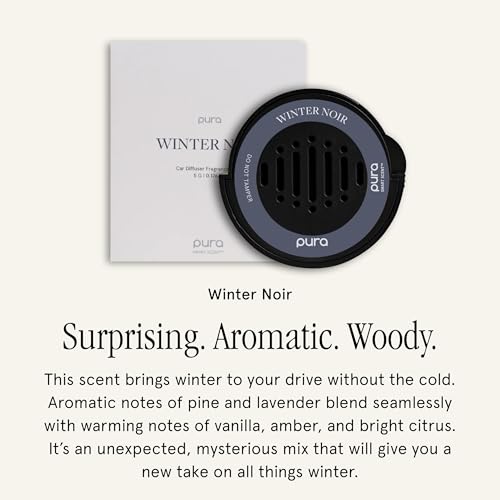 Image of Pura Car Scent Refill, Winter Noir | Fragrance for Pura Car Diffuser, Clean and Safe Luxury Diffuser Scent, Long-Lasting Fragrance for 30 Days of Aroma