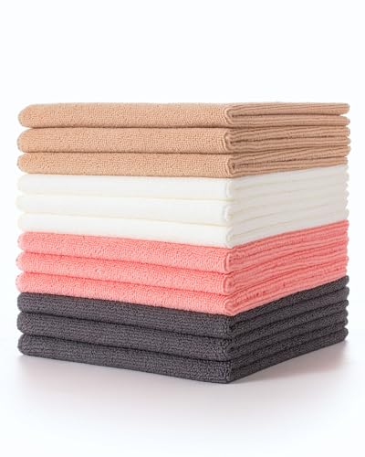 Lumimi Cleaning Cloth 12 Piece Microfiber Ultrafine Very Thick Wiping Drying Well Durable Reusable Multicolored Size 15 Lumimi Cleaning Cloth 12 Piece Microfiber Ultrafine Very Thick Wiping Drying Well Durable Reusable Multicolored Size 15