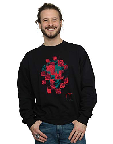 Absolute Cult It Chapter 2 Men's Pennywise Face Collage Sweatshirt Black XX-Large