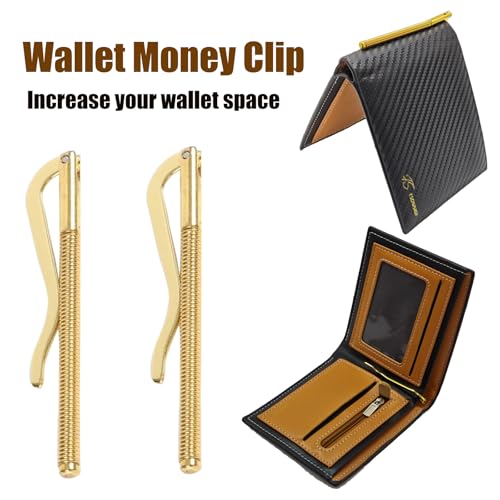 2pcs Money Clip Bulk Custom Wallet Insert Small Spring Money Clip Wallet Replacement Stainless Steel Clips2