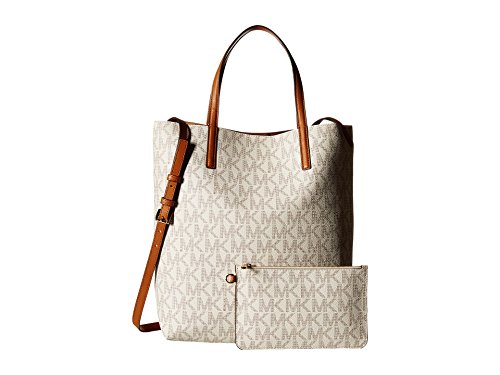 MICHAEL Michael Kors Hayley Large Convertible Tote (Signature Vanilla)