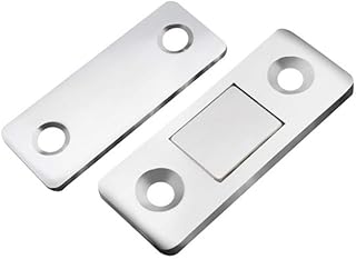 Cabinet Door Magnets - Magnetic Cabinet Closures - Magnetic Latch - Ultra Thin Magnetic Door Catch Stainless Steel Drawer Magnet Catch for Sliding Door Closure Kitchen Cabinet Closer Cupboard Closet
