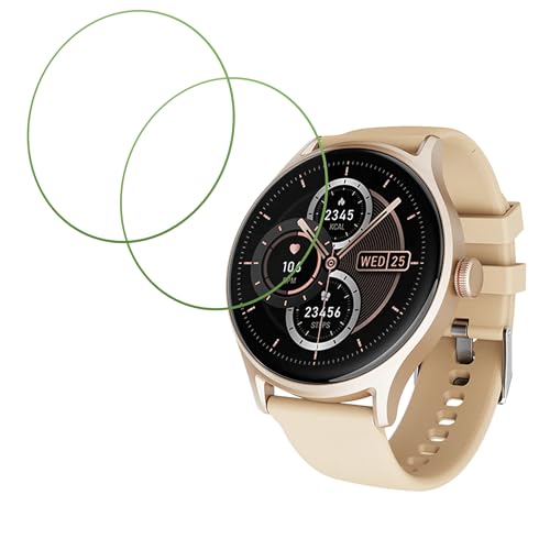 Image of DVTECH (Pack of 02 boAt Lunar Mirage Compatible Smartwatch Screen Protector Protective Ultra Clear Unbreakable (Flexible Screen Protector)