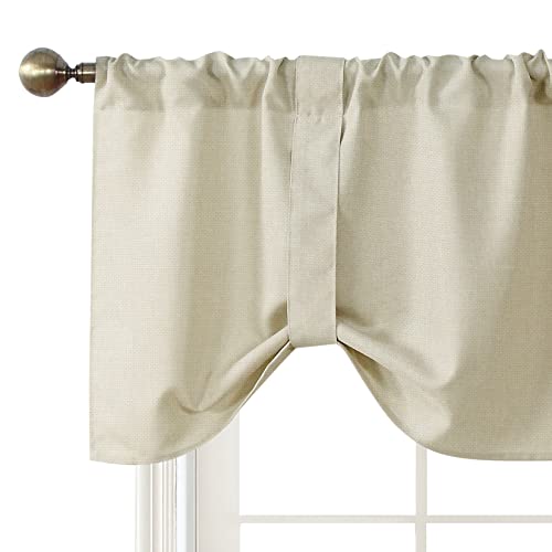 Home Queen VA-STRAP-R-5418-NATURE Tie Up Curtain Valance Window Topper thumb #7