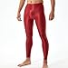 Kswzd Men Compression Legging Running Tights Summer Fashion Mesh Underwear Wine Red M