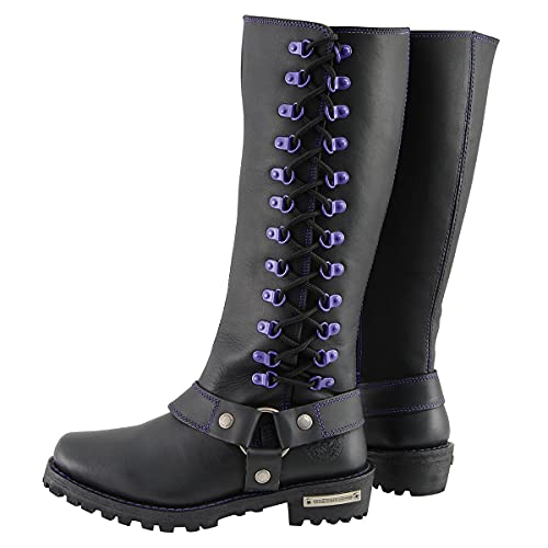Image of Milwaukee Leather Women's Premium Leather Motorcycle Harness Boots Collection MBL - 8