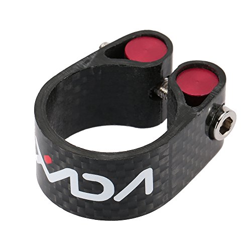 Braçadeira de espigão de selim, Romacci Braçadeira de espigão de selim de fibra de carbono 30,2 mm 3