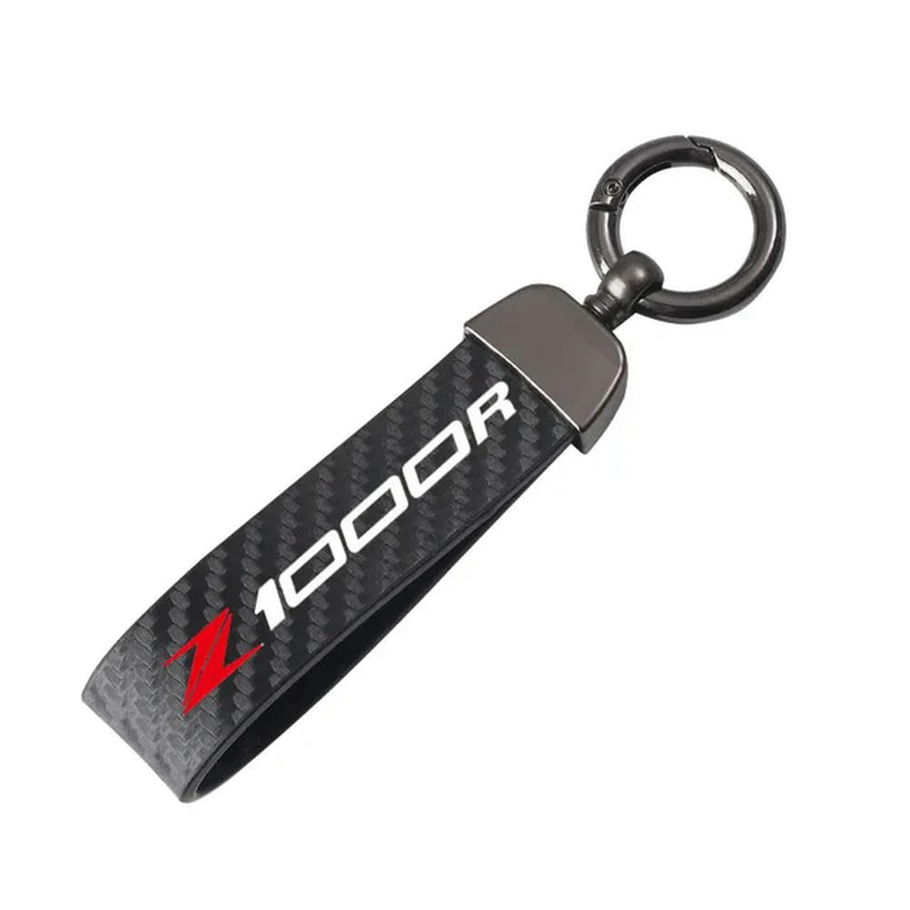 Instr Z1000r High-Grade Leather Motorcycle Keychain Horseshoe Buckle Jewelry For K-Awasaki Z1000sx Ninja 1000 2011~2015 Z1000 2010-2019