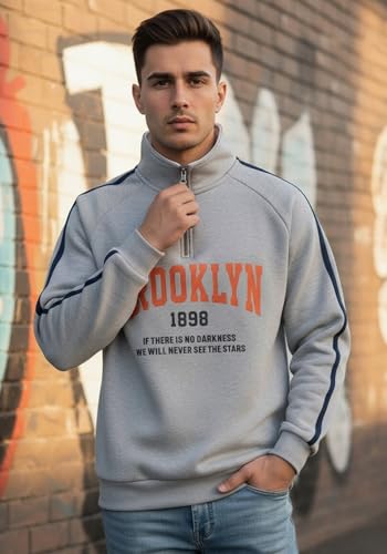 Image of SHAIRA FASHION Men's Cotton Blend Regular Fit Hooded Sweatshirt | Stylish Casual Wear Winter Sweatshirt for Men I Gym Warm Travel Hoodies for Boys