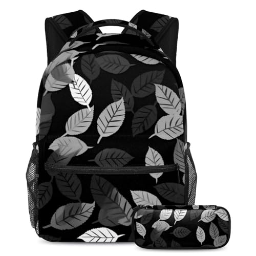 Trousse à crayons et sac à dos scolaire multicolore pour fille et garçon grand volume