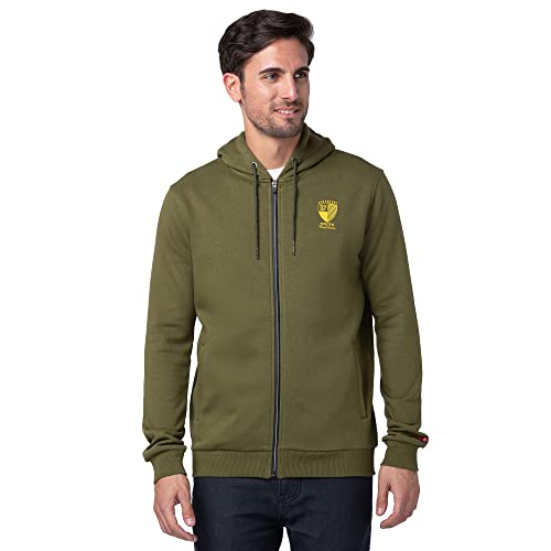 Image of Being Human Men's Solid Cotton Blend Long Sleeve Soft Hoody